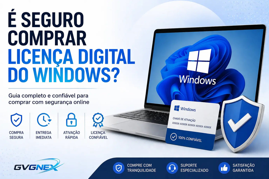 É seguro comprar licença digital do Windows com entrega imediata e ativação confiável