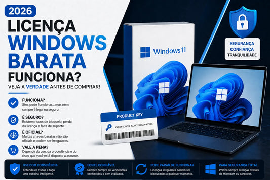 licença windows barata funciona em 2026 veja riscos segurança ativação e validade da chave digital